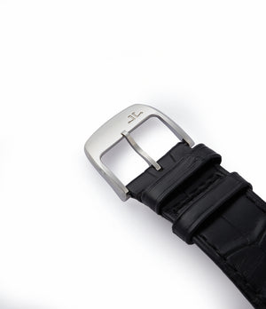 steel tang buckle Jaeger-LeCoultre Boutique Edition Ultra-Thin Grand Reverso Duoface Blue 278.8.54 steel preowned traveller watch