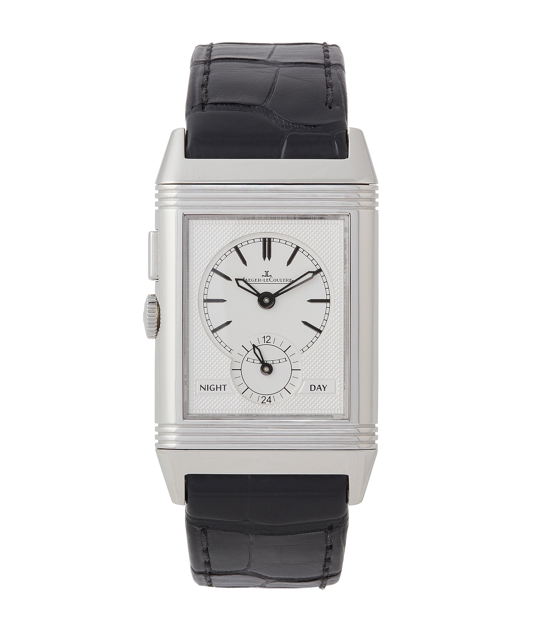 find Jaeger-LeCoultre Boutique Edition Grand Reverso Duoface Blue Ultra-Thin 278.8.54 steel preowned traveller