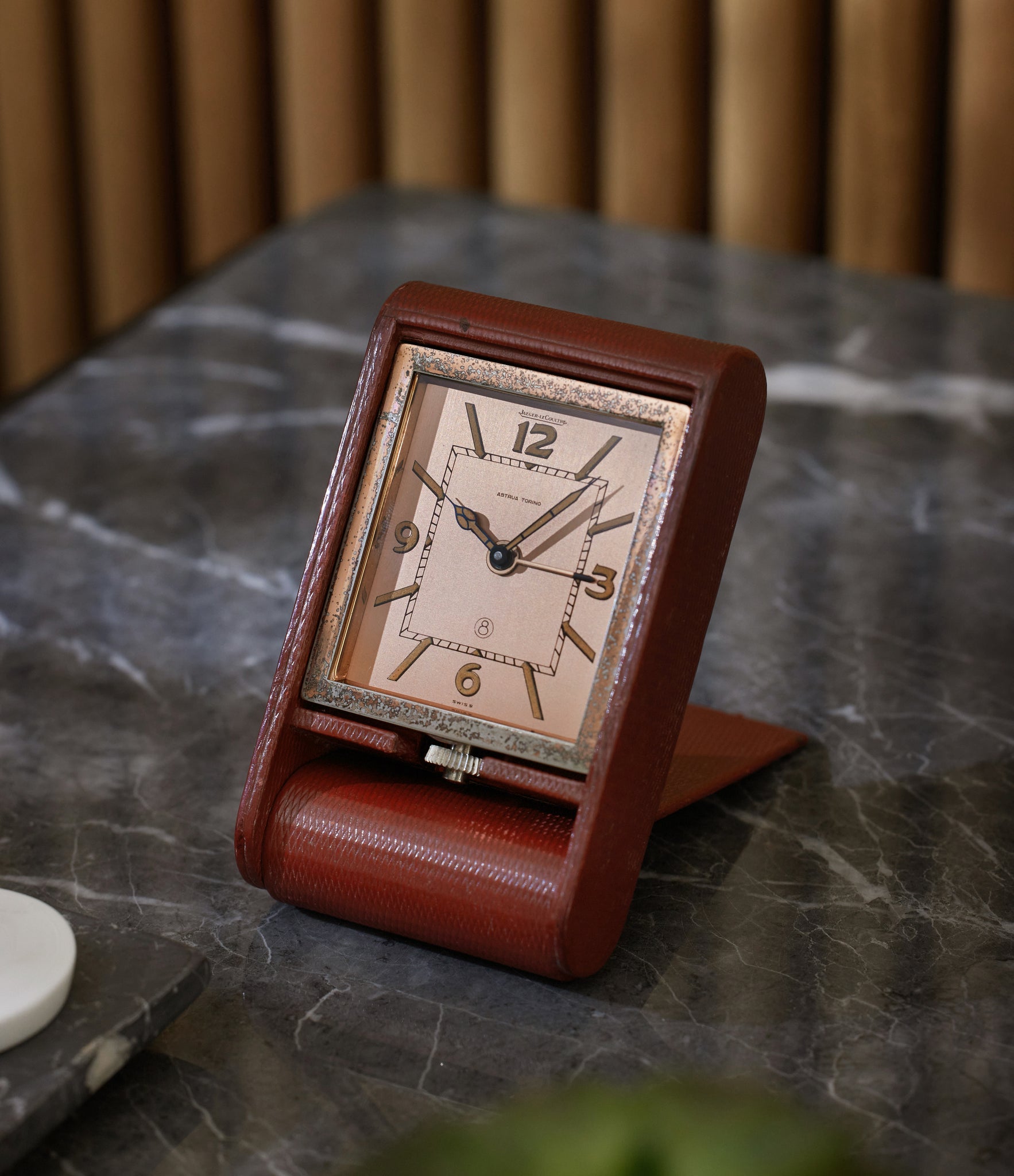 Ados Alarm Travel Clock For Astrua Torino | Rose Gold Case