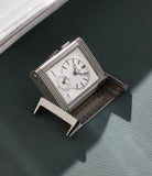 White Front Dial in motion | Jaeger-LeCoultre Grand Reverso | Ultra-Thin | Duoface Blue | Stainless Steel | A Collected Man | Available Worldwide