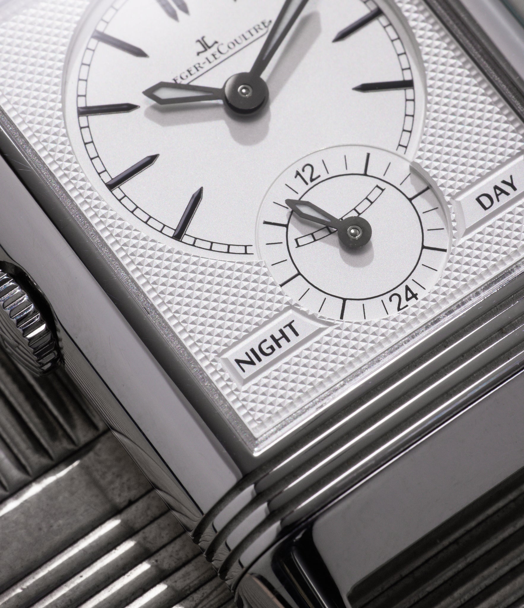 White Front Dial | Jaeger-LeCoultre Grand Reverso | Ultra-Thin | Duoface Blue | Stainless Steel | A Collected Man | Available Worldwide