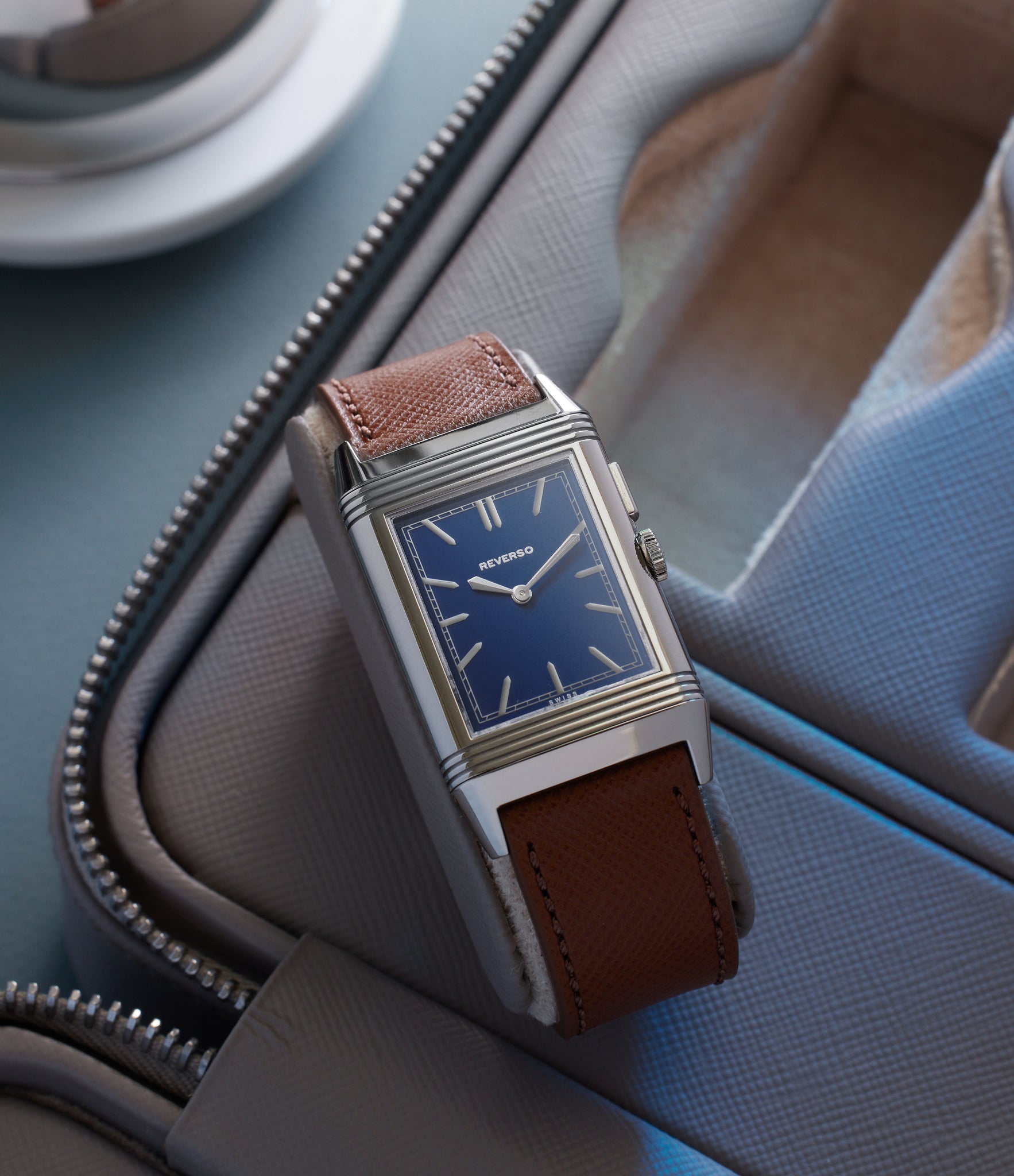 Blue Front Dial | Jaeger-LeCoultre Grand Reverso | Ultra-Thin | Duoface Blue | Stainless Steel | A Collected Man | Available Worldwide