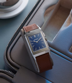 Blue Front Dial | Jaeger-LeCoultre Grand Reverso | Ultra-Thin | Duoface Blue | Stainless Steel | A Collected Man | Available Worldwide