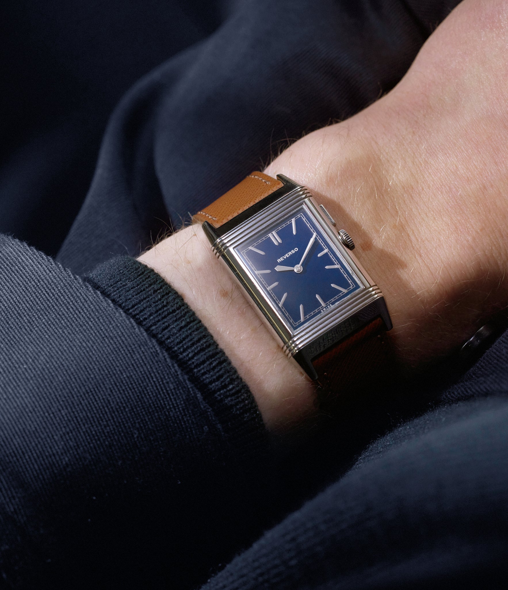 Blue Front Dial | Jaeger-LeCoultre Grand Reverso | Ultra-Thin | Duoface Blue | Stainless Steel | A Collected Man | Available Worldwide