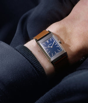 Blue Front Dial | Jaeger-LeCoultre Grand Reverso | Ultra-Thin | Duoface Blue | Stainless Steel | A Collected Man | Available Worldwide
