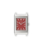 Front dial | Jaeger-LeCoultre Grand Reverso 1931 “Rouge” | Stainless Steel | A Collected Man | Available Worldwide