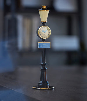 Rue de la Paix Lamp Post Clock | 8-day desk clock