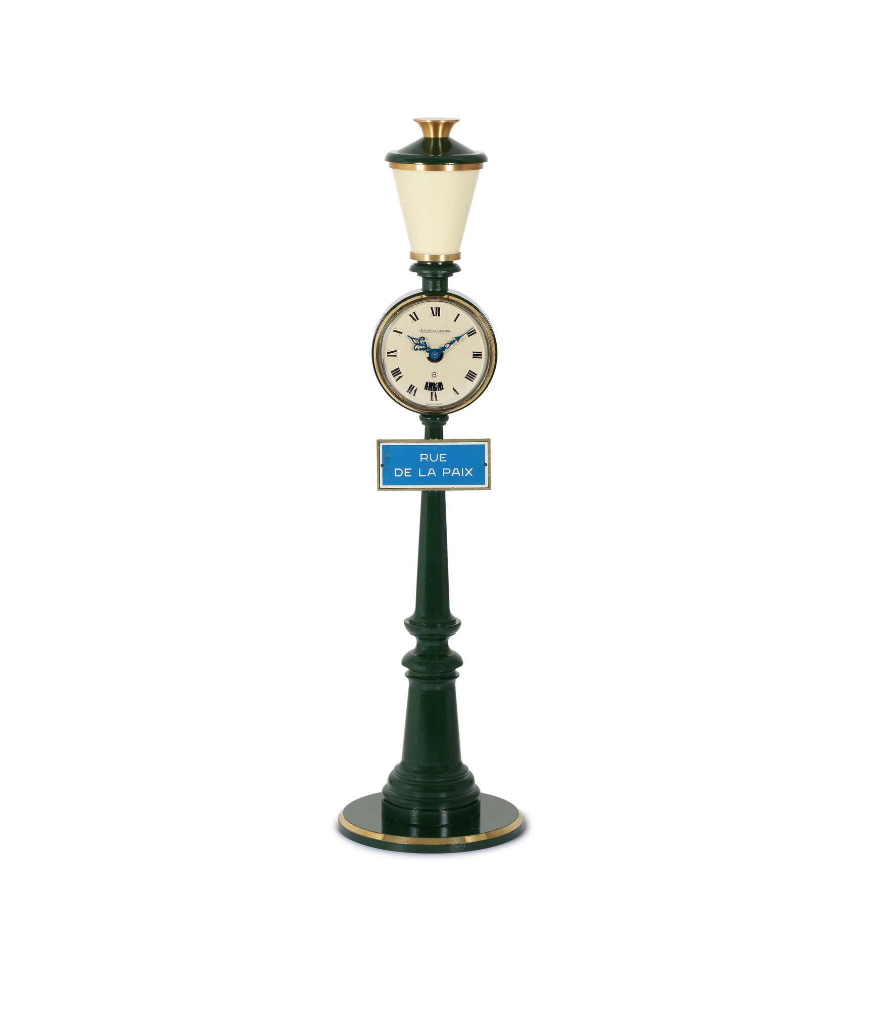 Jaeger-LeCoultre Rue de la Paix Desk Clock with 24-hour Alarm | British Racing Green