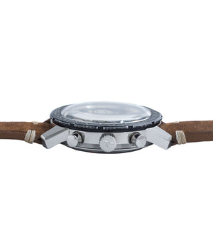 steel vintage chronograph LeCoultre Deep Sea Shark E2643 steel vintage chronograph online at A Collected Man London vintage watch specialist