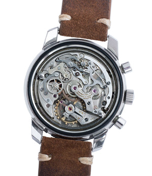 Valjoux 72 column-wheel chronograph LeCoultre Deep Sea Shark E2643 steel vintage for sale online at A Collected Man London vintage watch specialist