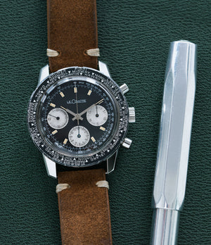 Diving watch LeCoultre Deep Sea Shark E2643 steel vintage chronograph online at A Collected Man London vintage watch specialist