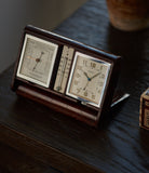rare collectable Jaeger-LeCoultre weather station travel alarm desktop vintage clock for sale online A Collected Man London