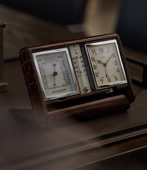shop rare Jaeger-LeCoultre weather station travel alarm desktop vintage clock for sale online A Collected Man London