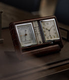 Jaeger-LeCoultre JLC weather station travel alarm desktop vintage clock for sale online A Collected Man London