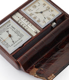 Jaeger-LeCoultre barometer thermometer weather station travel alarm desktop vintage clock for sale online A Collected Man London