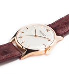 rare vintage Jaeger-LeCoultre Geophysic Luxe 2985 rose gold rare vintage watch online for sale at A Collected Man London