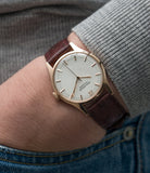 Jaeger-LeCoultre Geophysic Luxe 2985 time-only dress watch rose gold rare vintage watch online for sale at A Collected Man London