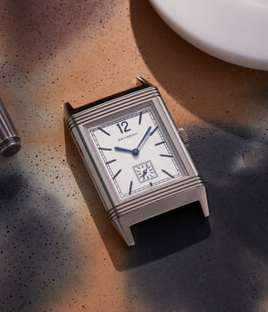 Jaeger LeCoultre | Grand Reverso | 1931 Ultra-Thin | 18k White Gold | Available worldwide at A Collected Man | Watch face