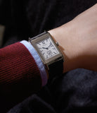 Jaeger LeCoultre | Grand Reverso | 1931 Ultra-Thin | 18k White Gold | Available worldwide at A Collected Man | Wrist shot