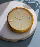 buy ultra rare LeCoultre lemon dial eight-day desktop clock A Collected Man London