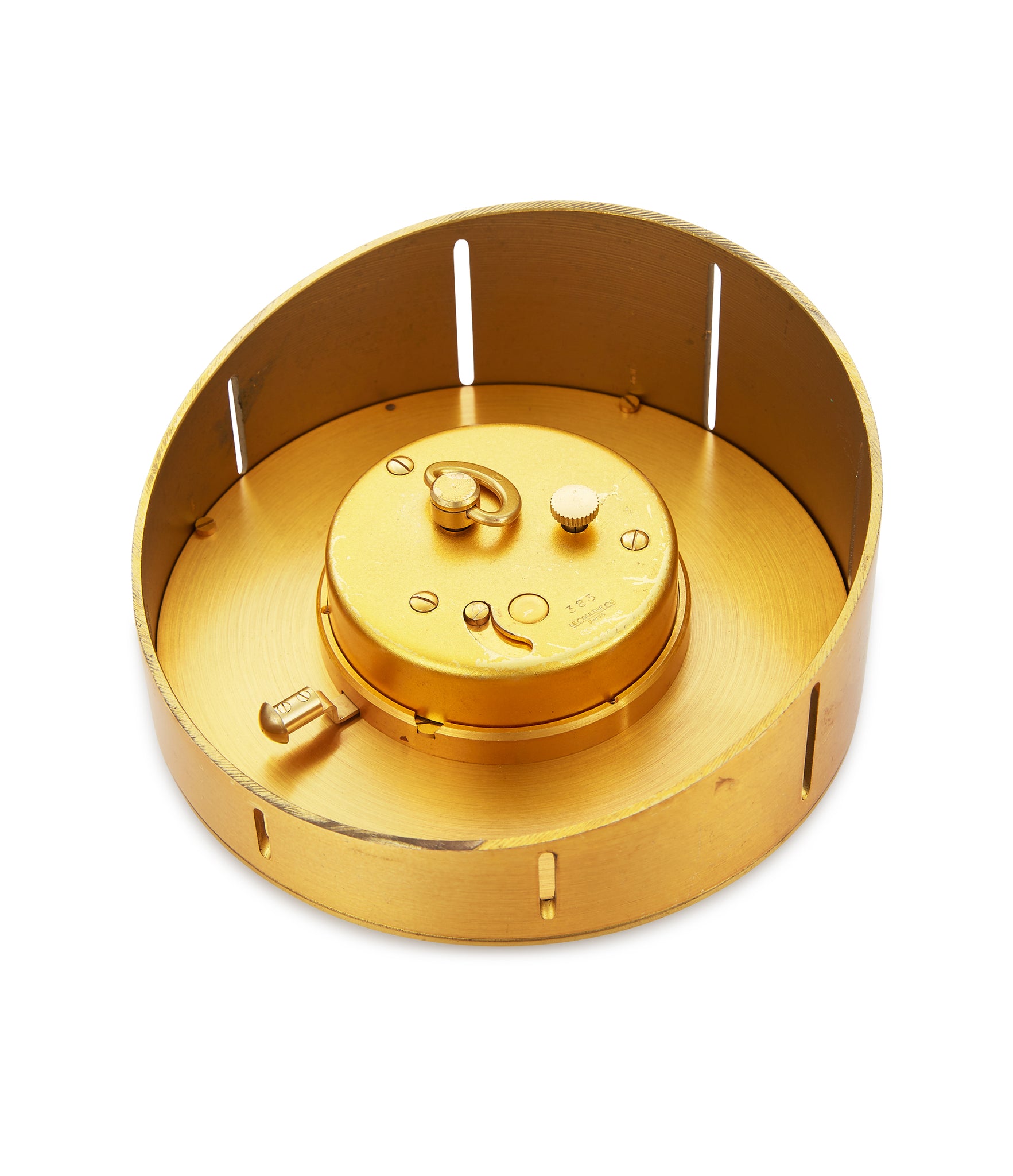 Rare LeCoultre lemon dial Desktop Clock | Buy rare LeCoultre Clock – A ...