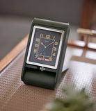Ados Triple Calendar | Steel & Green Leather