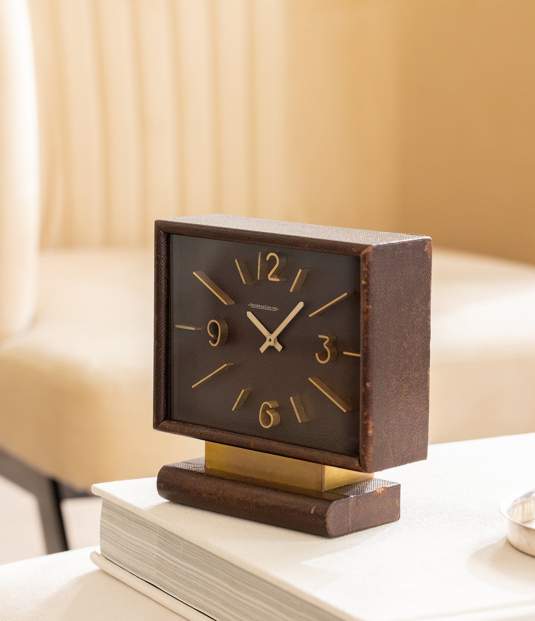 Clock | Brass & Leather