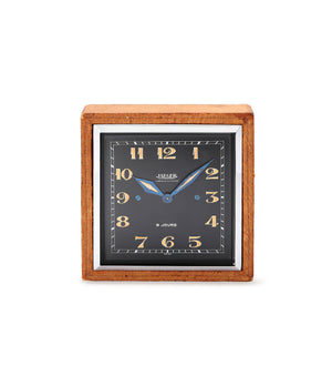 Jaeger-LeCoultre Paperweight Wooden Desk Clock | A Collected Man, London