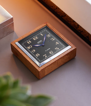 Jaeger-LeCoultre Paperweight Wooden Desk Clock | A Collected Man, London