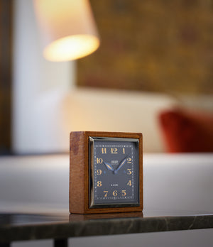Jaeger-LeCoultre Paperweight Wooden Desk Clock | A Collected Man, London