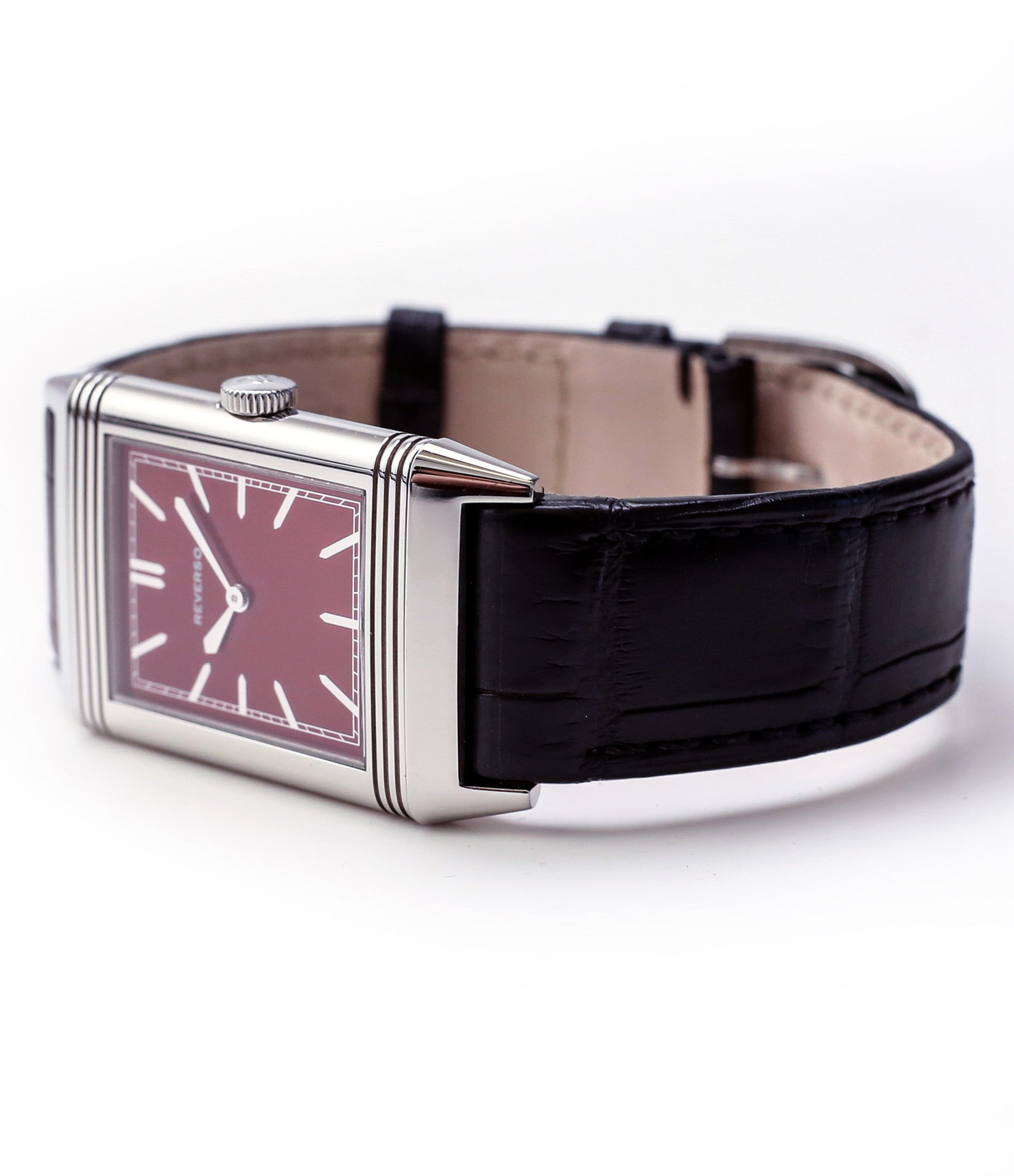 buying Jaeger-LeCoultre Reverso 1931 Rouge red lacquer dial dress watch online at a Collected Man London