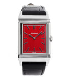 buy Jaeger-LeCoultre Reverso 1931 Rouge red lacquer dial dress watch online at a Collected Man London
