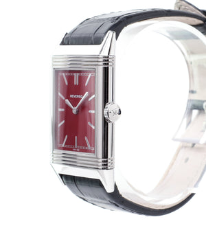 original crown Jaeger-LeCoultre Reverso 1931 Rouge red lacquer dial dress watch online at a Collected Man London