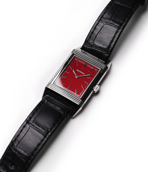 Jaeger-LeCoultre Reverso 1931 Rouge red lacquer dial dress watch online at a Collected Man London for sale