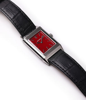 Jaeger-LeCoultre Reverso 1931 Rouge red lacquer dial dress watch online at a Collected Man London selling
