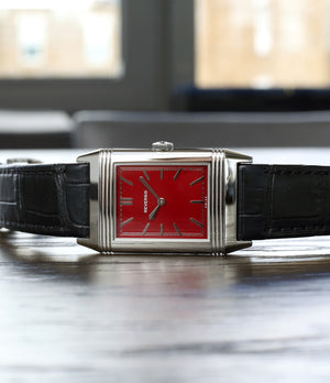dress watch Jaeger-LeCoultre Reverso 1931 Rouge red lacquer dial dress watch online at a Collected Man London