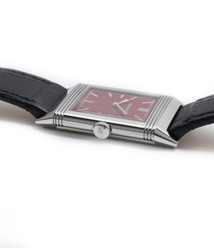 for sale Jaeger-LeCoultre Reverso 1931 Rouge red lacquer dial dress watch online at a Collected Man London