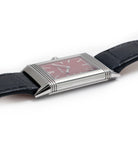 steel Jaeger-LeCoultre Reverso 1931 Rouge red lacquer dial dress watch online at a Collected Man London