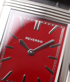 red dial rare Jaeger-LeCoultre Reverso 1931 Rouge red lacquer dial dress watch online at a Collected Man London
