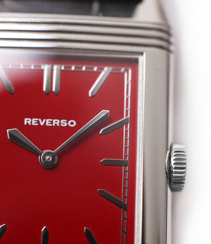 red lacquer dial Jaeger-LeCoultre Reverso 1931 Rouge red lacquer dial dress watch online at a Collected Man London