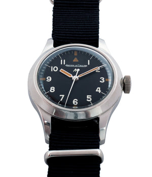 buy vintage black dial Jaeger-LeCoultre Mark 11 6B/346 RAF British military watch online at a Collected Man London online vintage military watch specialist