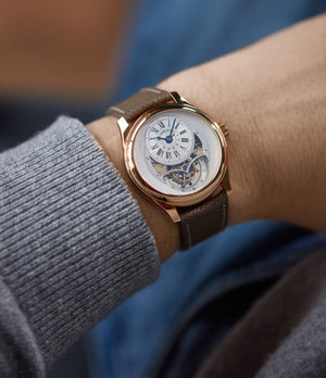 men's luxury wristwatch Jean Daniel Nicolas Two-Minute Tourbillon by independent watchmaker Daniel Roth rose gold pre-owned rare watch for sale online A Collected Man London specialist of rare watches
