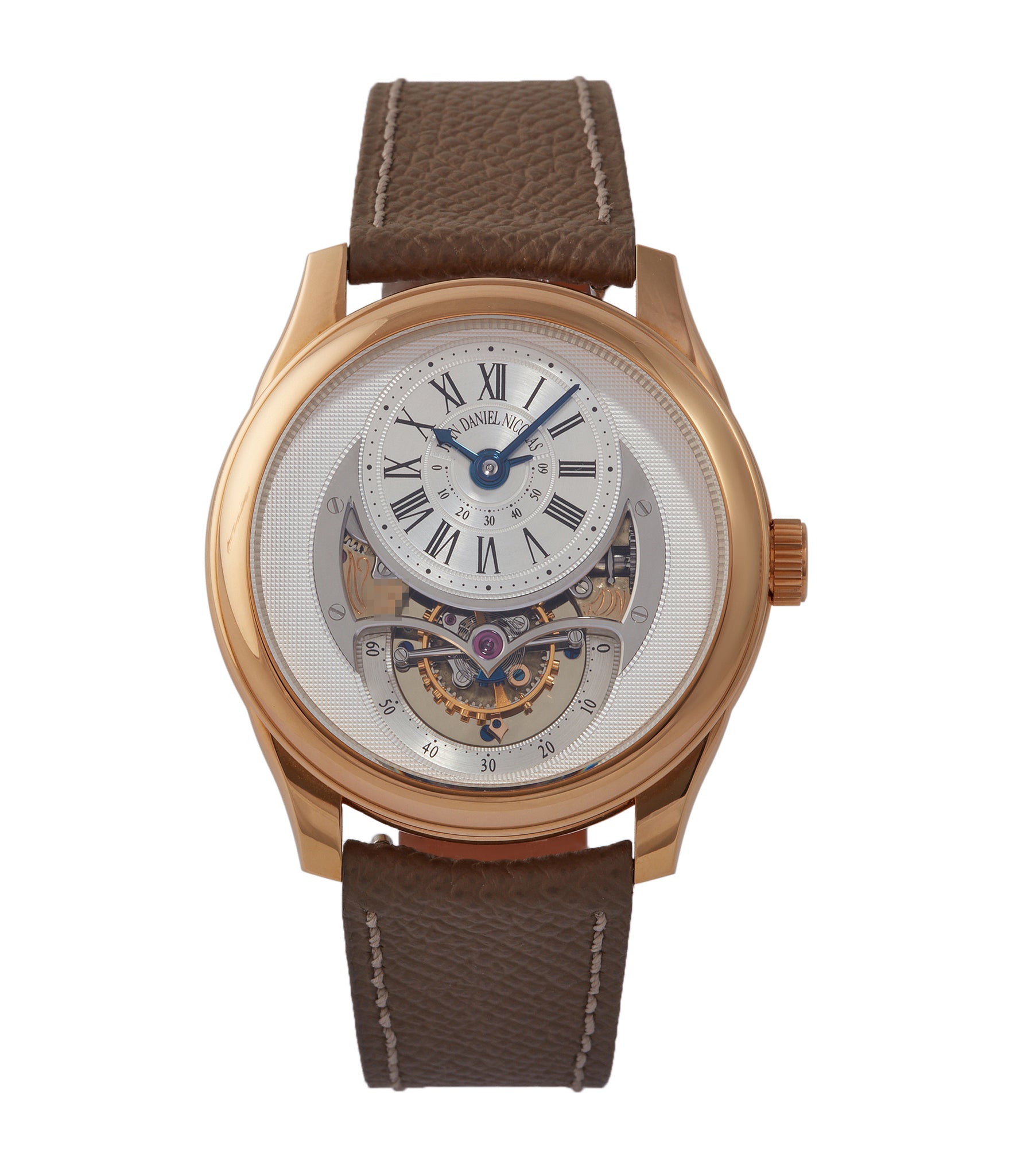 buy Jean Daniel Nicolas Two-Minute Tourbillon by independent watchmaker Daniel Roth rose gold pre-owned rare watch for sale online A Collected Man London specialist of rare watches
