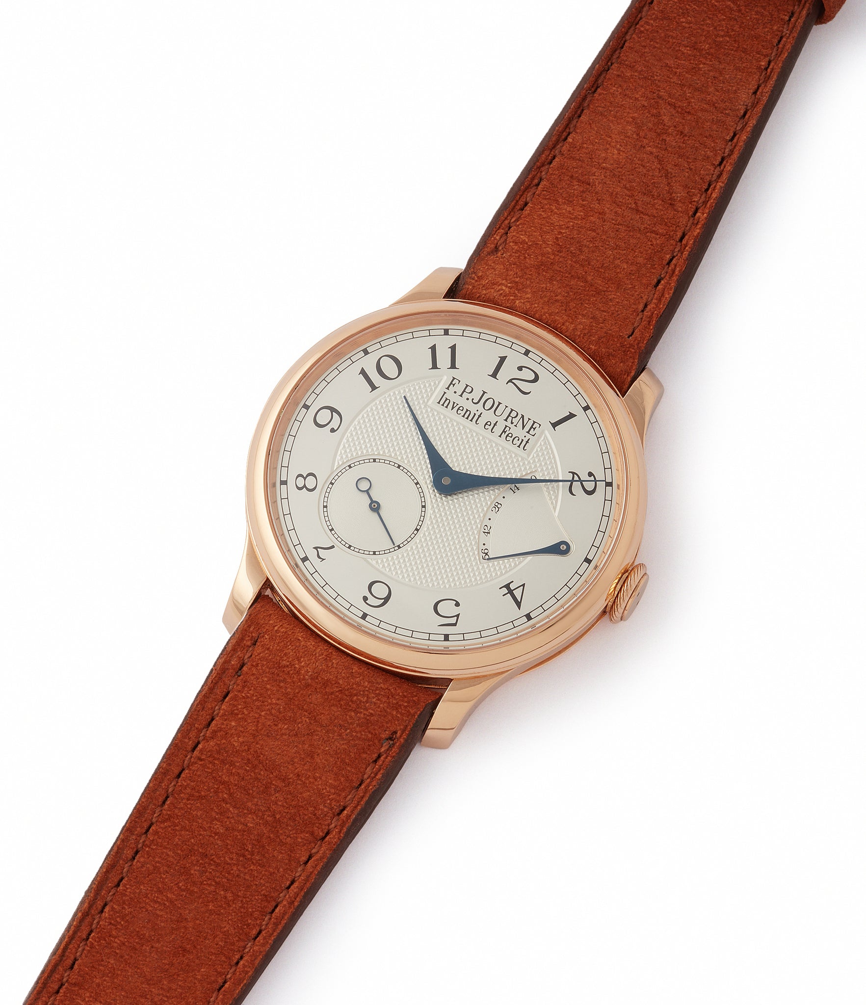 shop F. P. Journe Chronometre Souverain CS.RG.38 rose gold silver dial watch for sale online at A Collected Man London UK specialist of rare watches