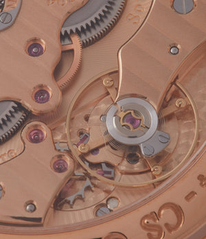 rose gold movement F. P. Journe Chronometre Souverain CS.RG.38 rose gold silver dial watch for sale online at A Collected Man London UK specialist of rare watches