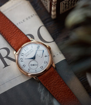 independent watchmaker F. P. Journe Chronometre Souverain CS.RG.38 rose gold silver dial watch for sale online at A Collected Man London UK specialist of rare watches