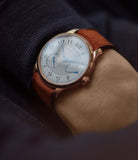 men's wristwatch F. P. Journe Chronometre Souverain CS.RG.38 rose gold silver dial watch for sale online at A Collected Man London UK specialist of rare watches