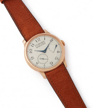 selling F. P. Journe Chronometre Souverain CS.RG.38 rose gold silver dial watch for sale online at A Collected Man London UK specialist of rare watches