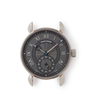 rare grey dial Voutilainen Observatoire dress watch by independent watchmaker for sale online at A Collected Man London approved re-seller of Voutilainen watches