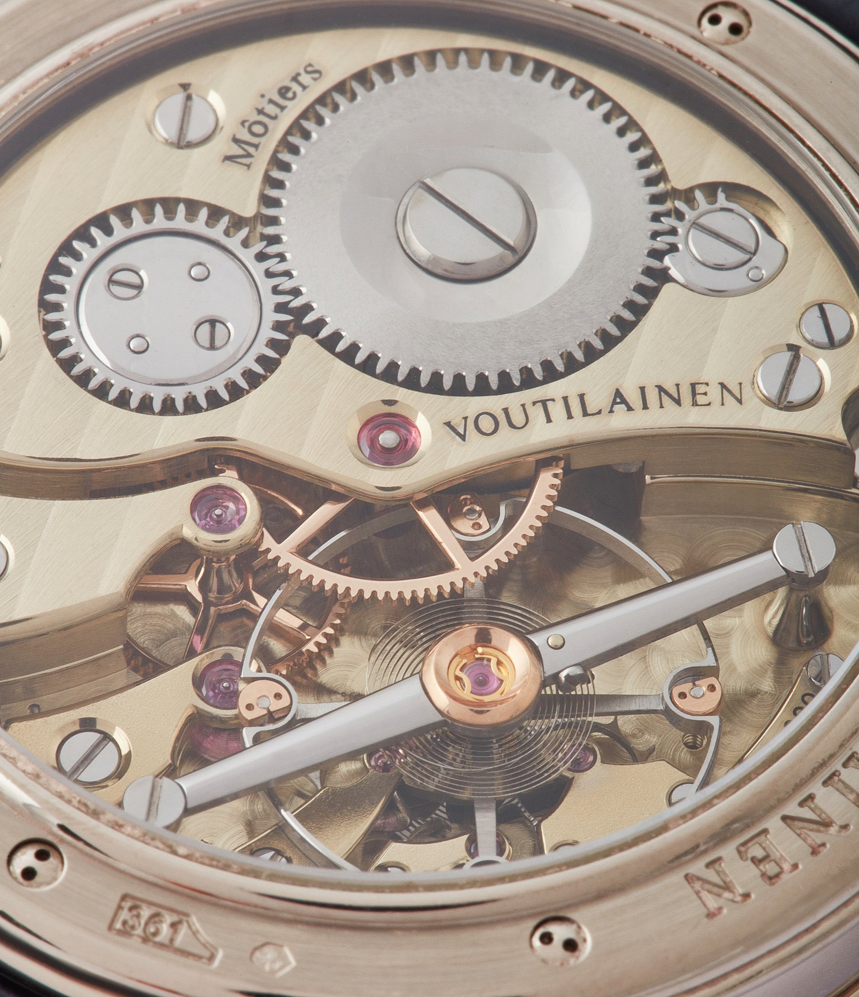 hand-made Switzerland Cal. 28 Voutilainen watch Vingt-8 blue dial white gold watch at A Collected Man London approved re-seller of independent watchmakers